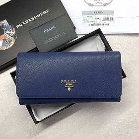 Жіночий гаманець на кнопці Pr (202) синій