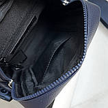 Чоловіча брендова сумка через плече (1016-2) синя, фото 3