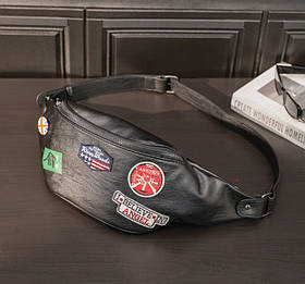 Чоловіча сумка на пояс і на груди (слінг) Leather Prestige (4032)