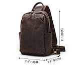 Чоловіча сумка на груди (слінг), бананка Leather Collection (9920), фото 5