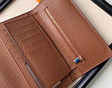 Жіночий місткий гаманець ЛВ (20005-2) brown Lux, фото 5