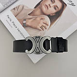 Жіночий шкіряний ремінь Celine grey (3 см), фото 2