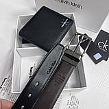 Чоловічий подарунковий набір портмоне і ремінь (404), фото 4