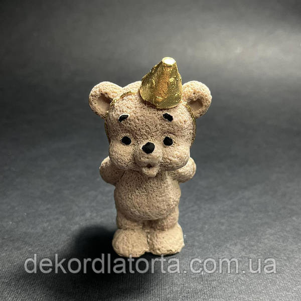 Силіконовий молд Мішка дує свічку