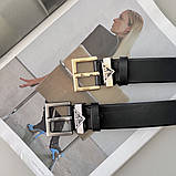 Жіночий шкіряний ремінь (4005) grey, фото 2