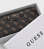 Жіночий гаманець з ремінцем на зап'ястя Guess (6041) коричневий, фото 3