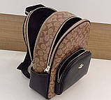 Жіночий брендовий рюкзак Coach Court (5672) Lux, фото 8