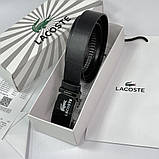 Чоловічий шкіряний брендовий ремінь з пряжкою автомат, фото 6