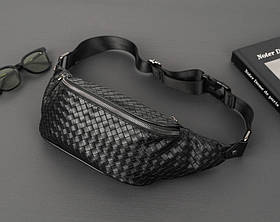 Чоловіча сумка на пояс і на груди (слінг) Leather Prestige (4041)