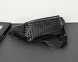 Чоловіча сумка на пояс і на груди (слінг) Leather Prestige (4041), фото 5