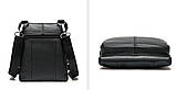Маленька шкіряна сумка Leather Collection (5042) black, фото 4