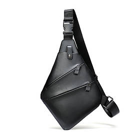 Чоловіча шкыряна сумка на груди (слінг), бананка Leather Collection (14997)