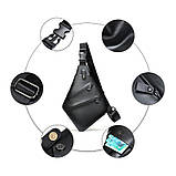 Чоловіча шкыряна сумка на груди (слінг), бананка Leather Collection (14997), фото 4