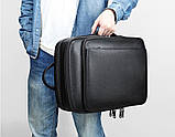 Чоловічий шкіряний рюкзак сумка Leather Collection (5053), фото 8