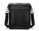 Чоловіча шкіряна сумка на плече під рептилію Leather Collection (5061), фото 7