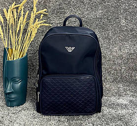 Чоловічий брендовий рюкзак GA Армані (5155) blue синій