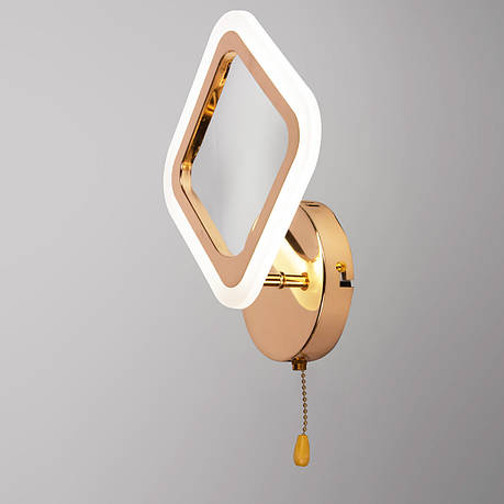 Світильник світлодіодний настінний, LED бра Sunlight золото 5331/1W, фото 1