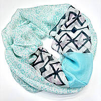 Натуральний шарф снуд із м'якої віскози. Жіночий турецький баф на весну і осінь