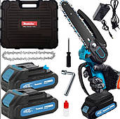 Акумуляторна ланцюгова пила Makita DUC155Z Потужність 48V з 2 акумуляторами в кейсі