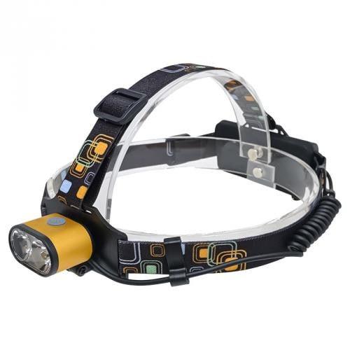 Ліхтар акумуляторний налобний PL-133 LED ліхтарик 3 режими роботи пластиковий ліхтар