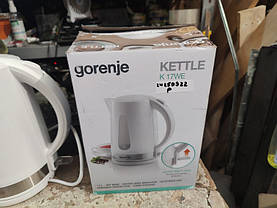 Електричний чайник Gorenje K 17WE No 24250922, фото 5