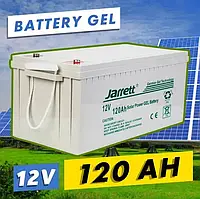 Акумулятор Jarrett 12V 120ah, Тяговий гелієвий акумулятор, Акумуляторна батарея для ДБЖ