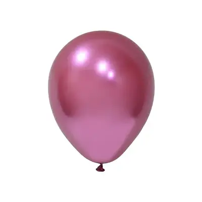 BAL 12" Хром фуксія. Кулі повітряні латексні хром
