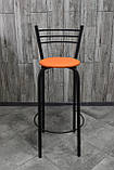 Стілець барний, для барної стійки, для кафе, високий стілець, металевий барний стілець, стілець для бара, фото 2
