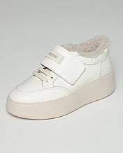 Кросівки зимові на платформі Tucino 72101 37 молочні шкіра