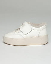 Кросівки зимові на платформі Tucino 72101 37 молочні шкіра, фото 2