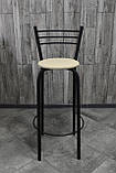 Стілець барний, для барної стійки, для кафе, високий стілець, металевий барний стілець, стілець для бара, фото 4