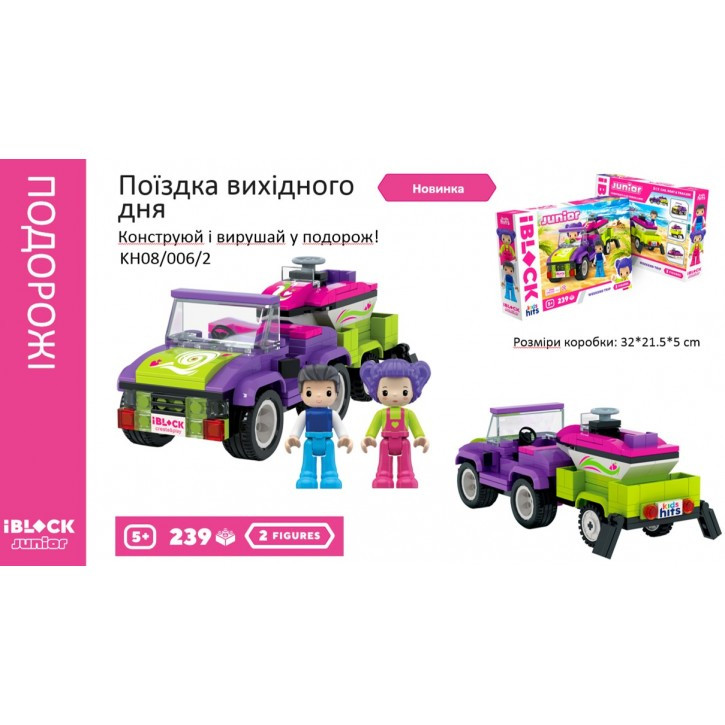 Конструктор Kids hits KH08/006/2   Дівчатка, Подорож вихідного дня, 239 дет
