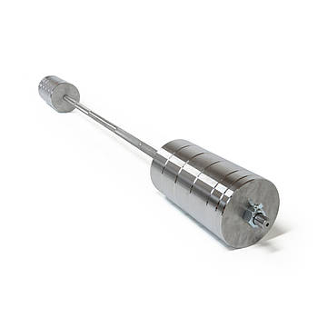 Штанга набірна, пряма 1,8 м, 103 кг, Сталь, без покриття