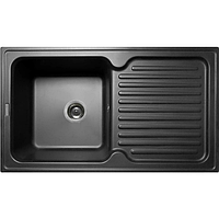 Гранитная мойка врезная черная кухонная MIRAGGIO ORLEAN 510x541x215 прямоугольная стильная для кухни