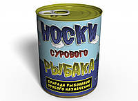 Консервований подарунок Mine Шкарпетки суворого рибалки 41-45 Чорний (hub_lk4nc9/F1), 2400319 - 982