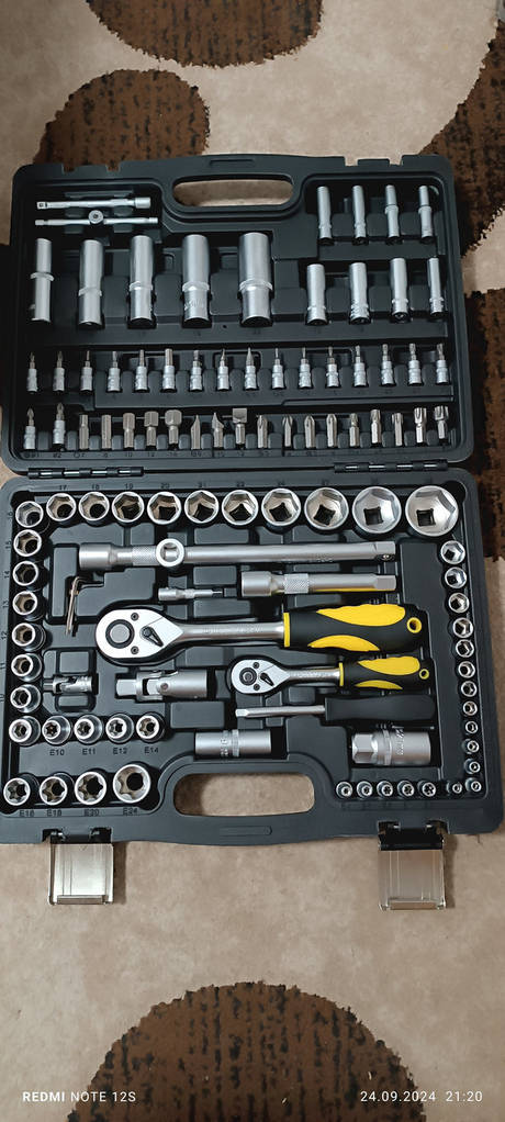 Професійний набір інструментів 108 шт. BENSON B10410 набір інстурменту в кейсі на 108 елементів для дому - фото покупців 1