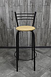 Стілець барний, для барної стійки, для кафе, високий стілець, металевий барний стілець, стілець для бара, фото 2