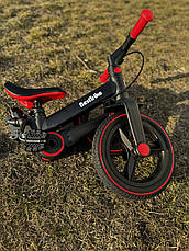 Велосипед-трансформер,велобіг Best Trike з батьківською ручкою, знімні педалі, ручне гальмо, колеса 12 дюймів, фото 5