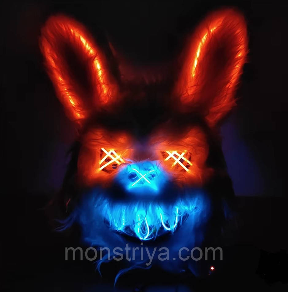 Хіт продажів! Маска карнавальна на Гелловін "Кровавий Кролик", фото 1