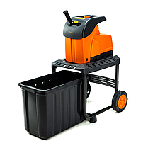 Якісний cадовий подрібнювач GTM DS2800/45, ножовий механізм (DS2800/45) : 2800 Вт, діаметр гілки 45 мм, ніж, контейнер 60 л, фото 5