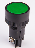 Кнопка (LAY5), з фіксацією, 3 гвинти, Черный, Черный