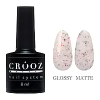 Crooz Кольорова камуфлююча база з фольгою №07 ART Base для нігтів, 8 мл