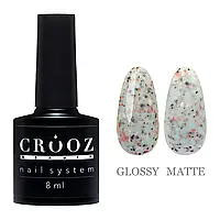 Crooz Кольорова камуфлююча база з фольгою №02 ART Base для нігтів, 8 мл