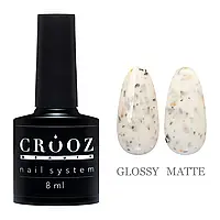 Crooz Кольорова камуфлююча база з фольгою №07 ART Base для нігтів, 8 мл