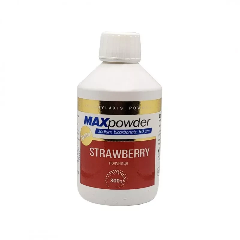 Сода для AirFlow MaxPowder (бікарбонат Na) 60 мкм 300 г Полуниця