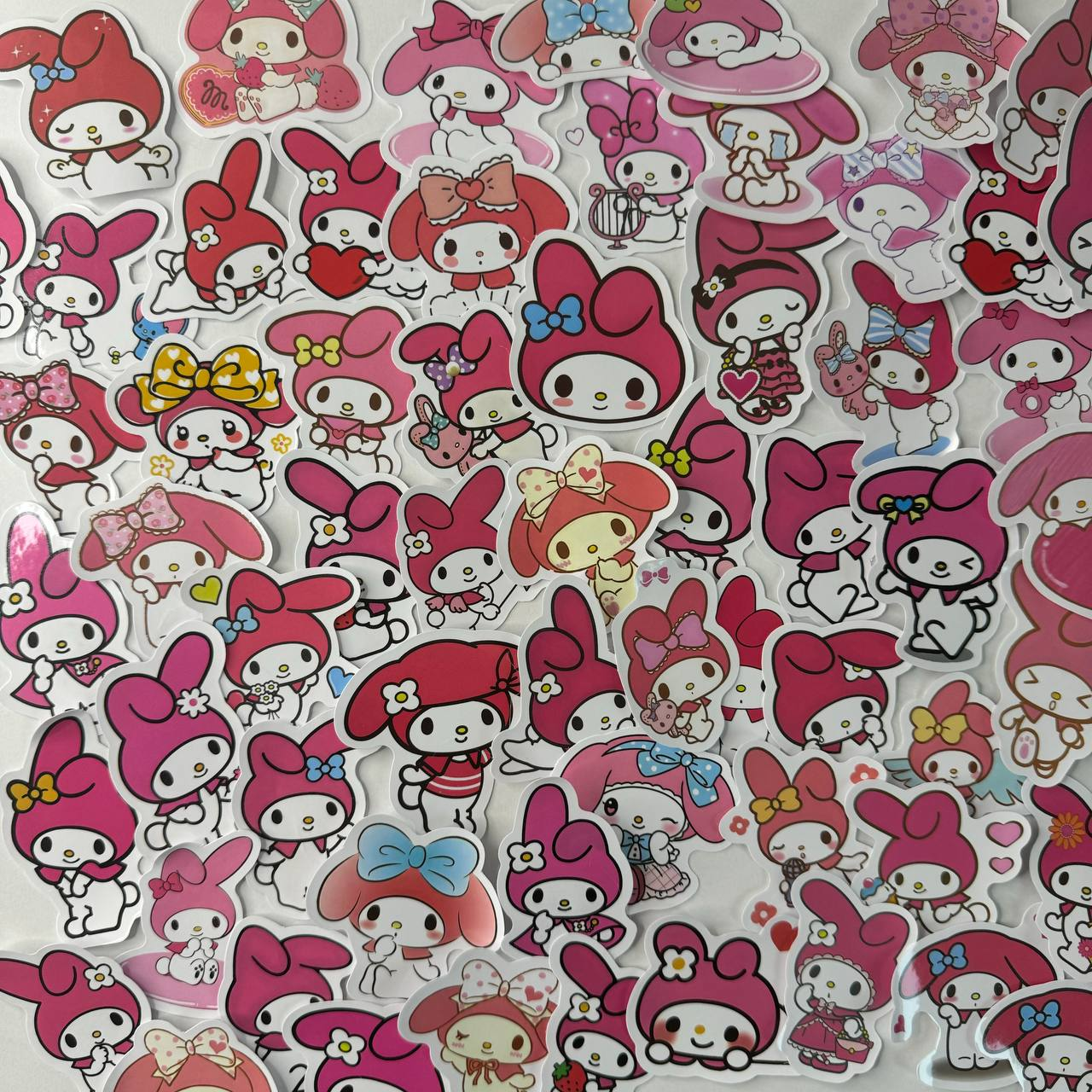 Милі стікери Hello Kitty 60 штук. Набір наліпок my melody