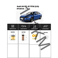 Комплект фільтрів Audi A4 B9 45 TFSI (2.0) (2018-) WIX