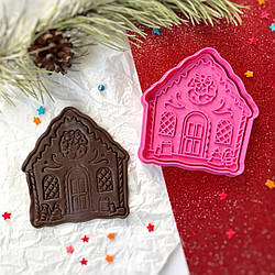 Вирубка з відтиском для пряника Будиночок 10 см