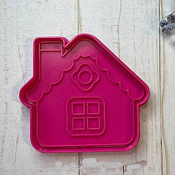 Вирубка з відтиском для пряника Будиночок 9,5 см