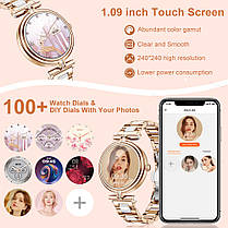 UWatch Розумний смарт годинник Smart Leila Steel, 2 ремешка, фото 5